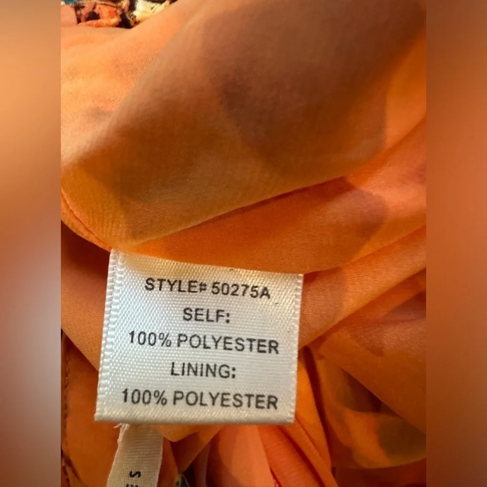 Underlies Floral Orange Skirt - size Large